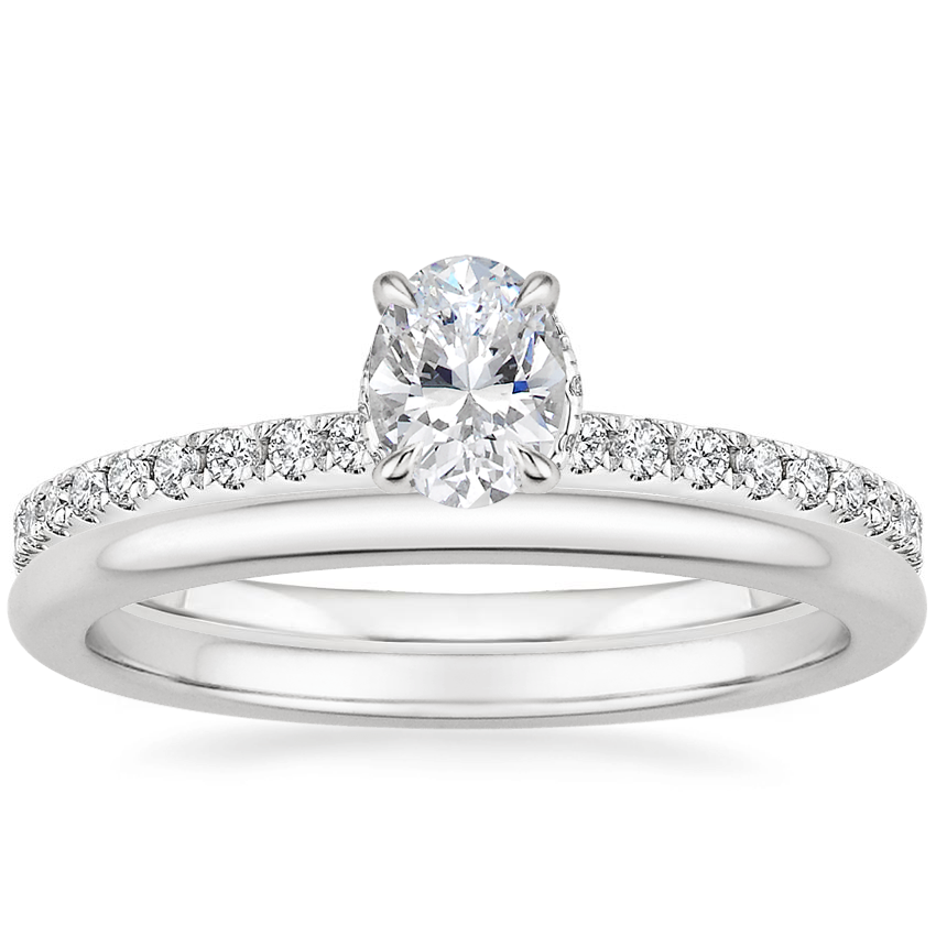 18K White Gold Arctica Diamond Ring with Petite Comfort Fit